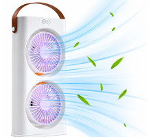 Вентилятор настольный с Пульт Double-ended Spray Fan LED подсветка(24)