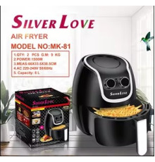 Воздушная фритюрница с кнопкоми Silver love MK-81 1500W, на 8 литров(2)
