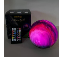 3D Moon Lamp ночник Космос со звуком и пультом 16 цветов(1)(60)