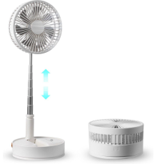 Вентилятор Телескопический на аккумуляторе usb 7200mAh диаметр 20 см Folding Fan{1}(20)