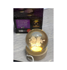 Декоративный 3D ночник Шар 6см «Merry Cristmas» теплый LED(1)(50)
