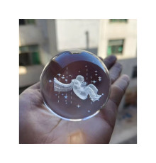 Декоративный 3D ночник Шар 6см «Мальчик во Сне» теплый LED(1)(60)