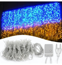 Гирлянда-Штора 160 LED 3х2 м Флаг Украины(722)(50)