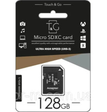 Карта памяти micro SD T&G 128Gb Class 10