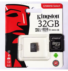 Карта памяти microSD Kingston Class 10 UHS-I, 32 ГБ{1}(200)