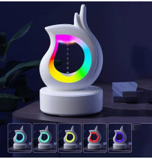 Ночник-Клонка увлажнитель воздуха антигравитация с RGB и Bluetooth-динамиком  Белый Y-16{1}(30)