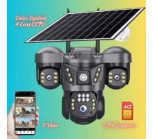 Уличная Камера Черная 4глаз 16MP 4K IP Camera Outdoor 4G Je 1827{7}(12)