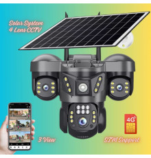 Уличная Камера Черная 4глаз 16MP 4K IP Camera Outdoor 4G Je 1827{7}(12)