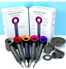 Фен-стайлер дайсон для волос с 5 магнитными насадками Super hair Dryer{Н+Р}(20)