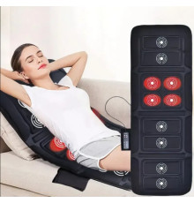 Массажный матрас с подогревом Massage Mat на 9 режимов массажа, 150×58 см. Черный(10)